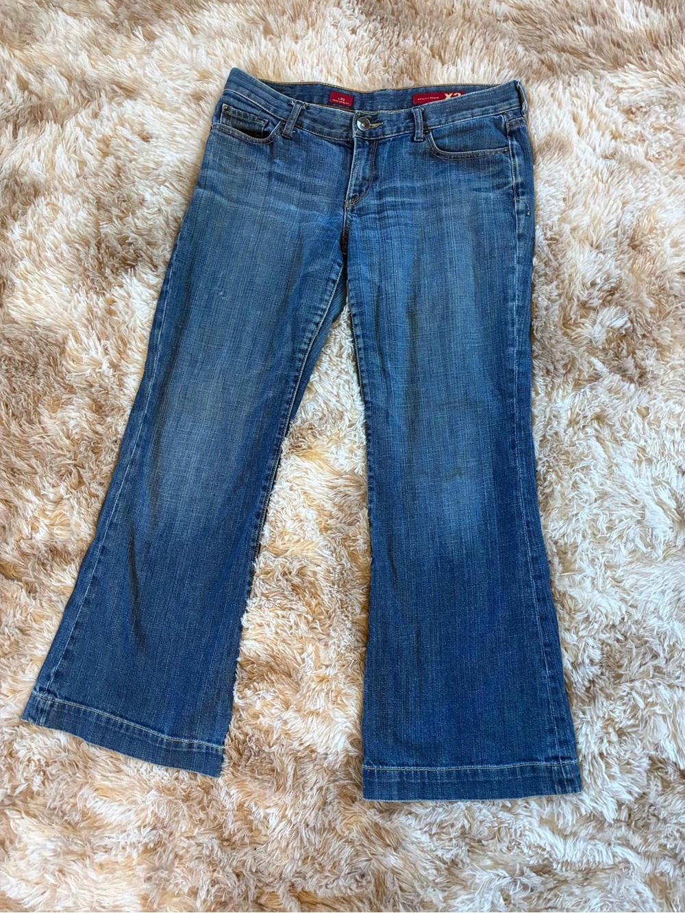 7 For All Mankind Women's Blue Denim Bootcut Jeans